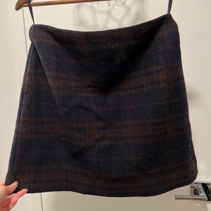 Uniqlo Plaid Wool Skirt, Size 8